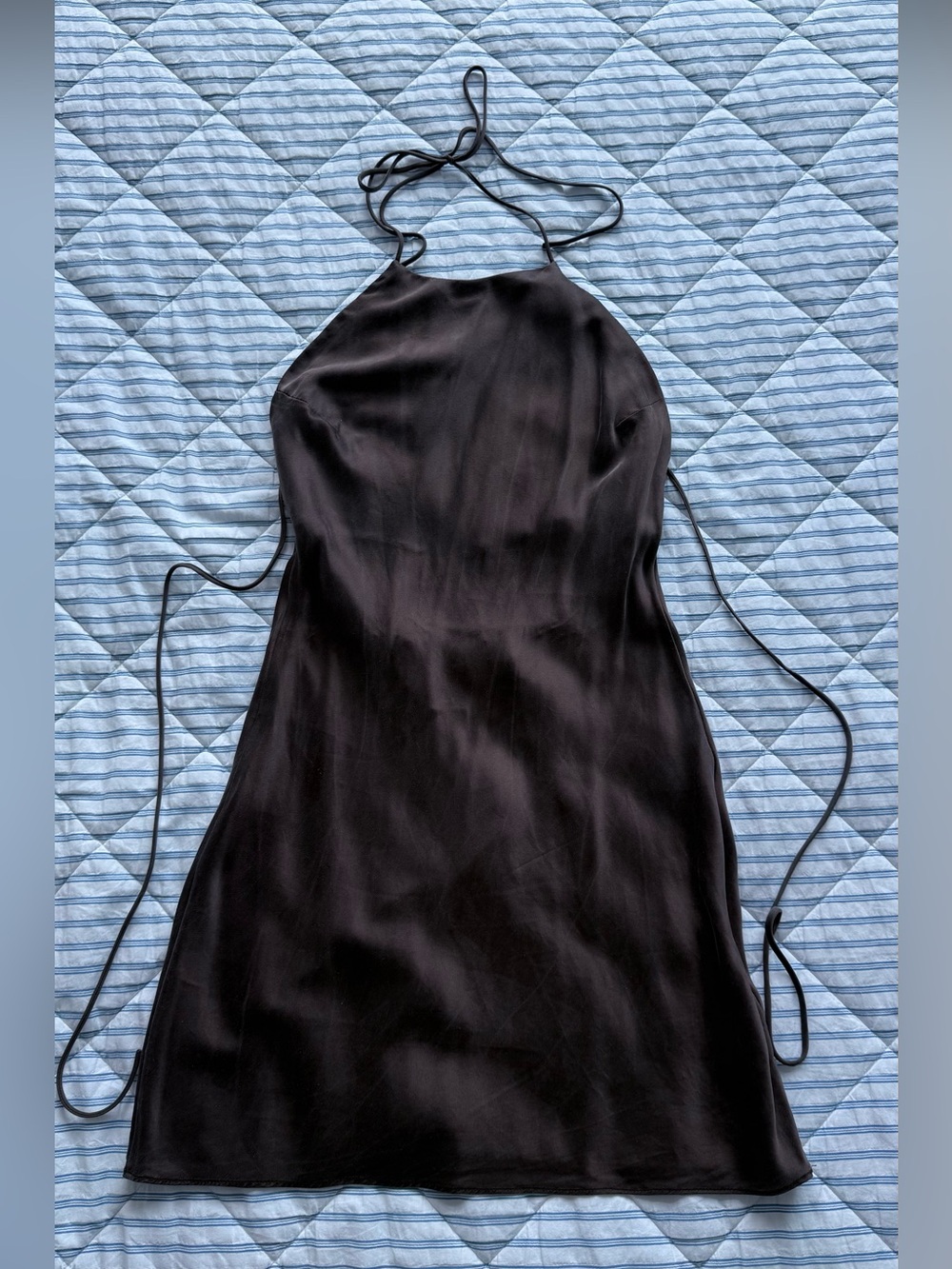 Reformation Jennis Silk Dress Brown - Size XS - Picture 5 of 7